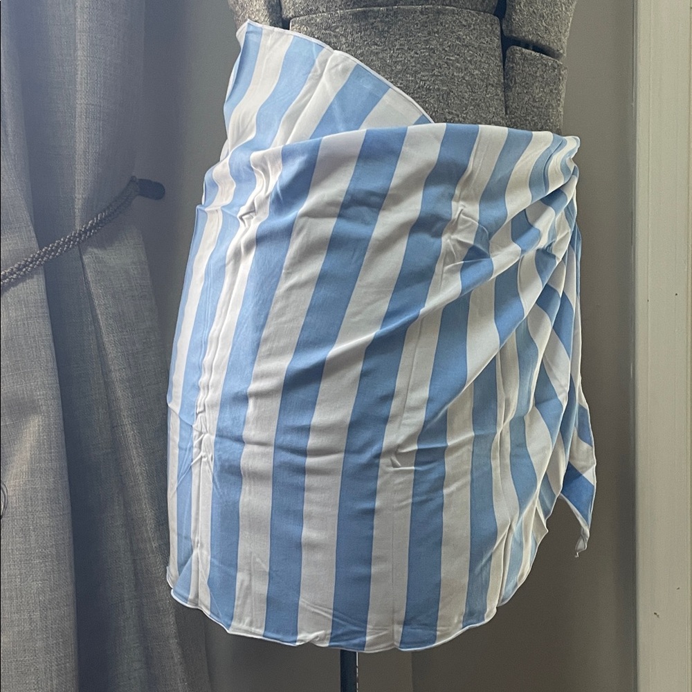 Kenny Flowers Sky Blue and White Bikini Coverup.